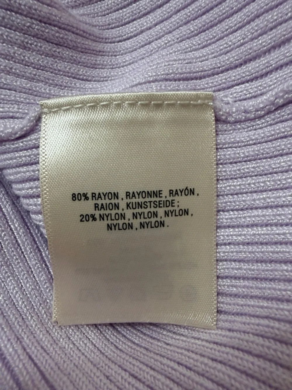 New By Anthropology Lavender Cut Out Tank - Ribbed NWT